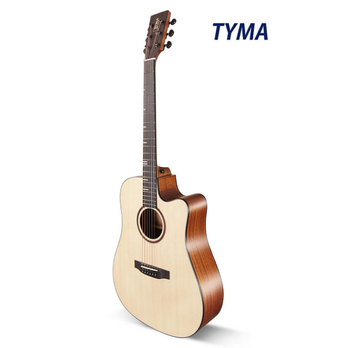 TYMA HDC-350S Electro/Acoustic Solid Mahogany Top Guitar With Bag And EQ Fishman Sonitone GT2