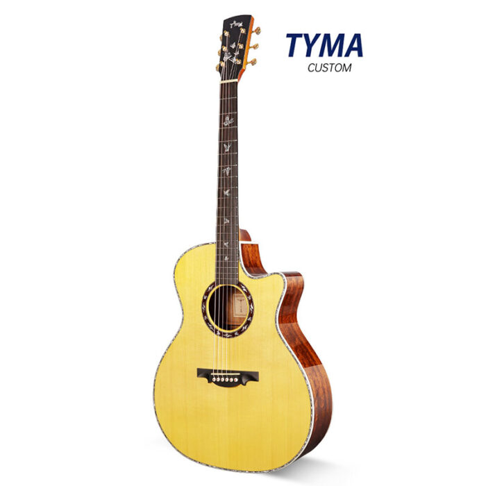 TYMA M-1 Custom Shop All Solid Electro/Acoustic Guitar With Case And EQ Fishman Matrix Infinity Mic Blend