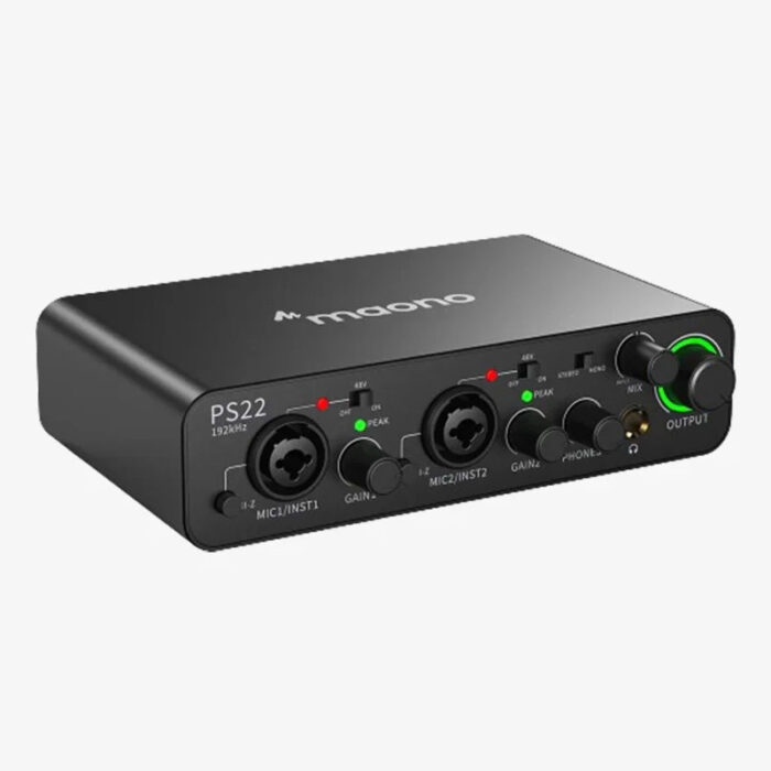 Maono PS22 Audio Interface for Recording, Music Production, Guitar