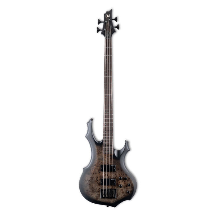 ESP LTD F-4E BP Burl Polar Charcoal Burst Satin Electric Bass