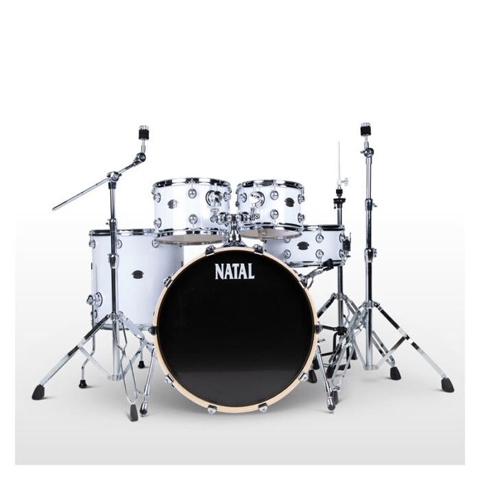 NATAL KAR-F20-WHT Arcadia Drum Set 20 Piano White With Hardware