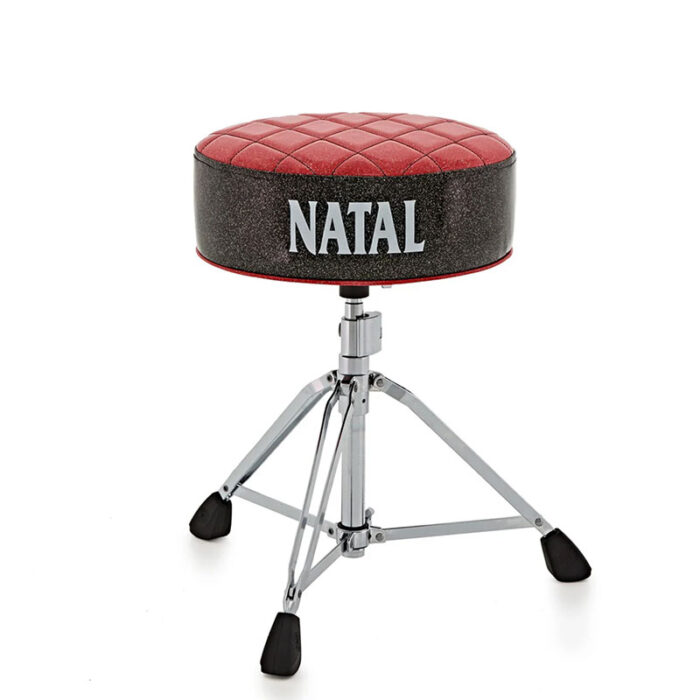 Natal H-ST-DTRB Deluxe Drum Throne Red Top Black Sides