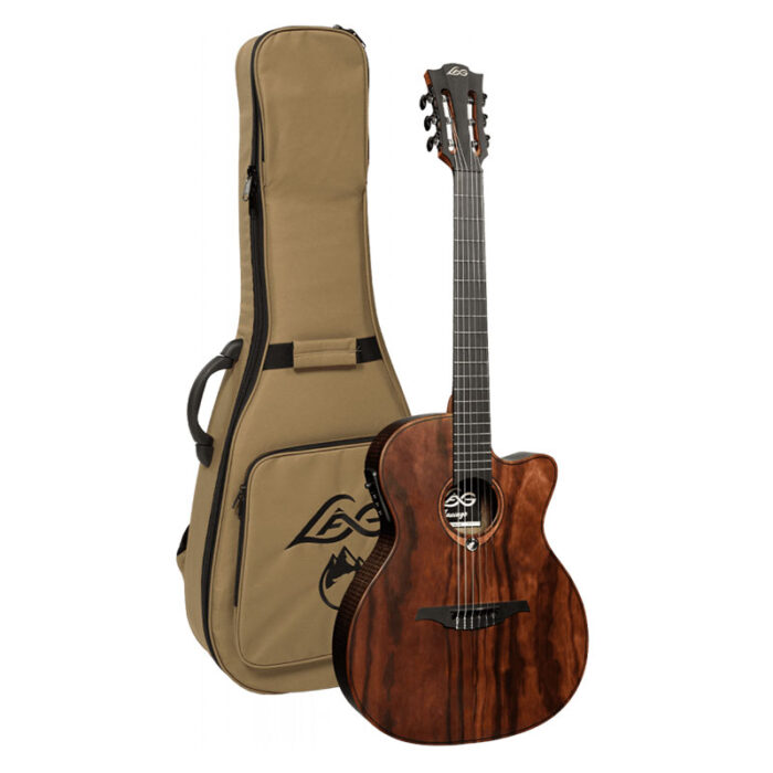 LAG [SAUVAGE-N-ASCE] Nylon Auditorium Slim Cutaway Acoustic-Electric