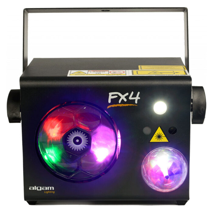 ALGAM 4-in-1 LED Gobos, Magic Ball, RG Laser And Strobe Combo