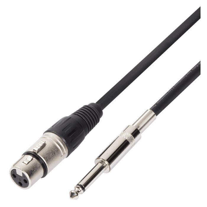 SOUNDSATION [EMCXJ-10BK] Balanced Microphone Cable XRL 3P F - 6.3mm Jack MONO / 10mt