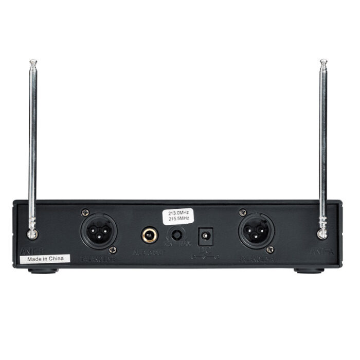 SOUNDSATION [WF-V21PPB] Dual VHF Plug and Play Wireless Microphone with 2 Bodypack and Headset MIcs (205.75 MHz - 209.8 MHz)