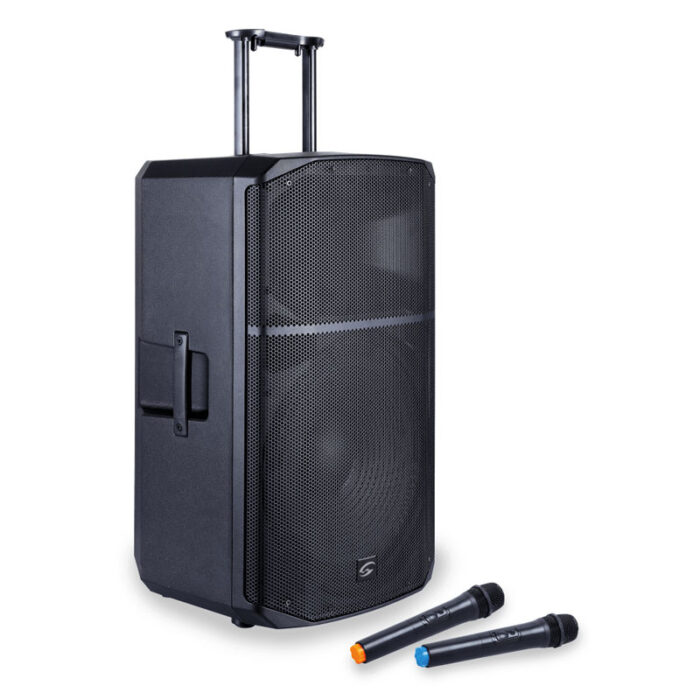 SOUNDSATION [PROVIBE 15AIR] 15” 2-Way Portable PA System with Battery, Trolley and Mobile App